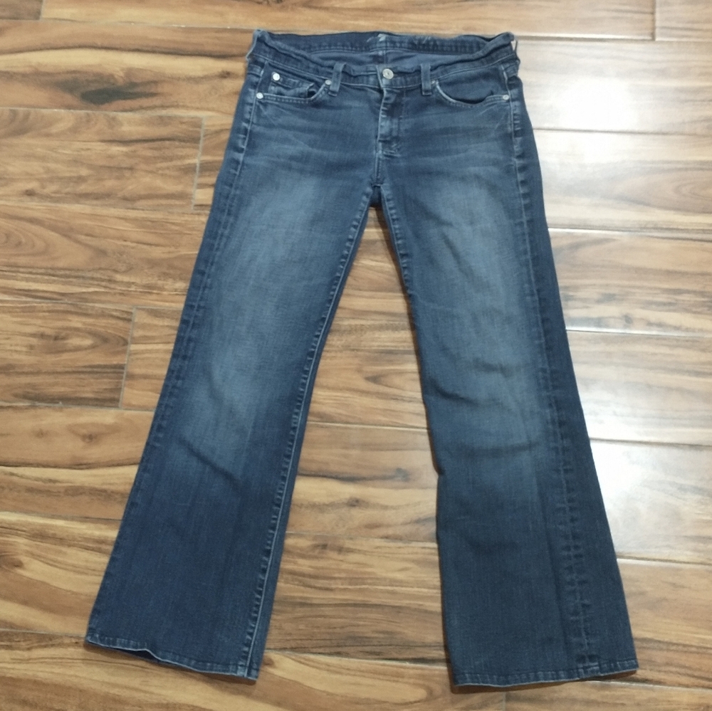 7 For All Mankind Dark Wash Bootcut Jeans